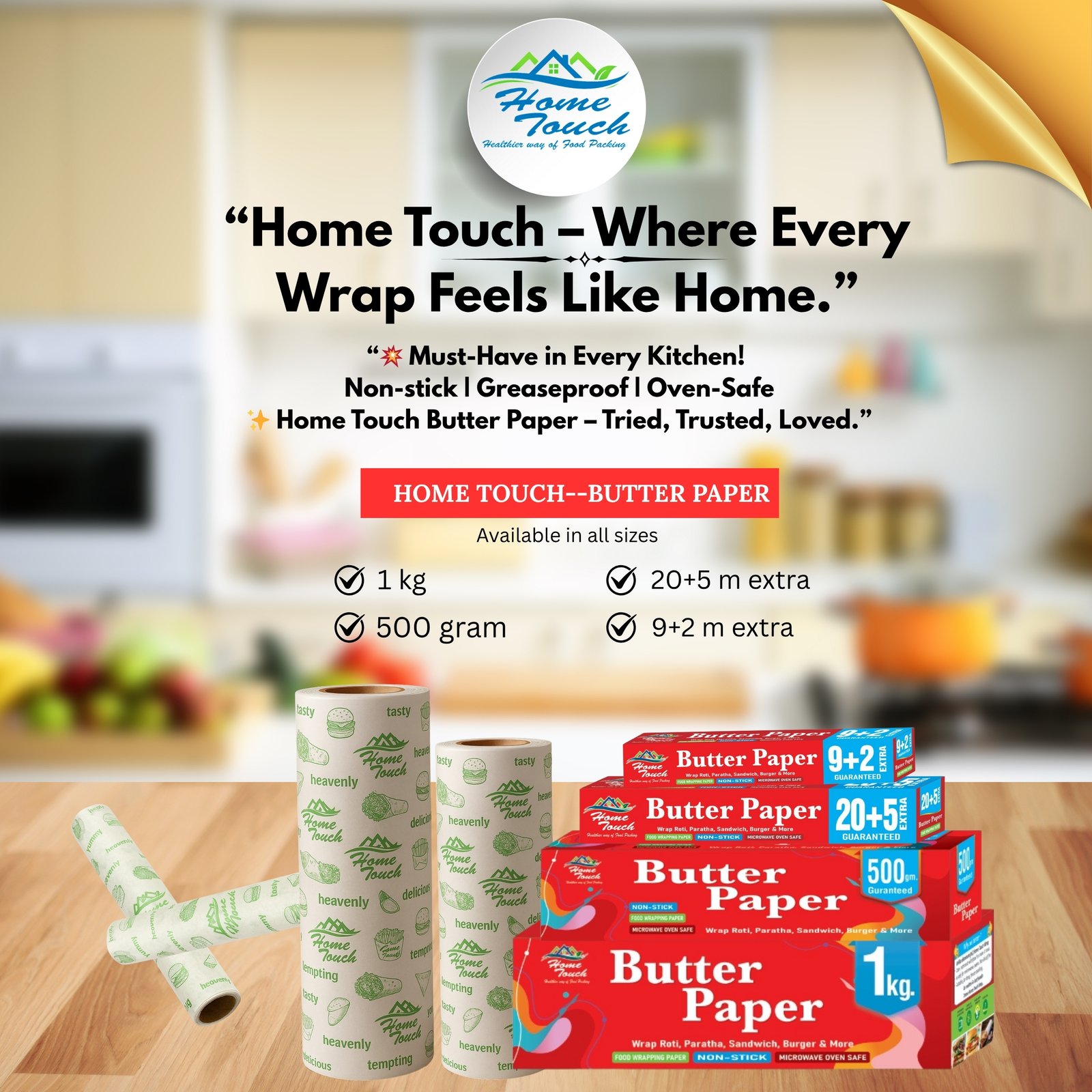 HOME TOUCH Butter Paper-500gram - Image 5