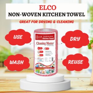 Non-Woven Kitchen Towel Roll - Pack of 2