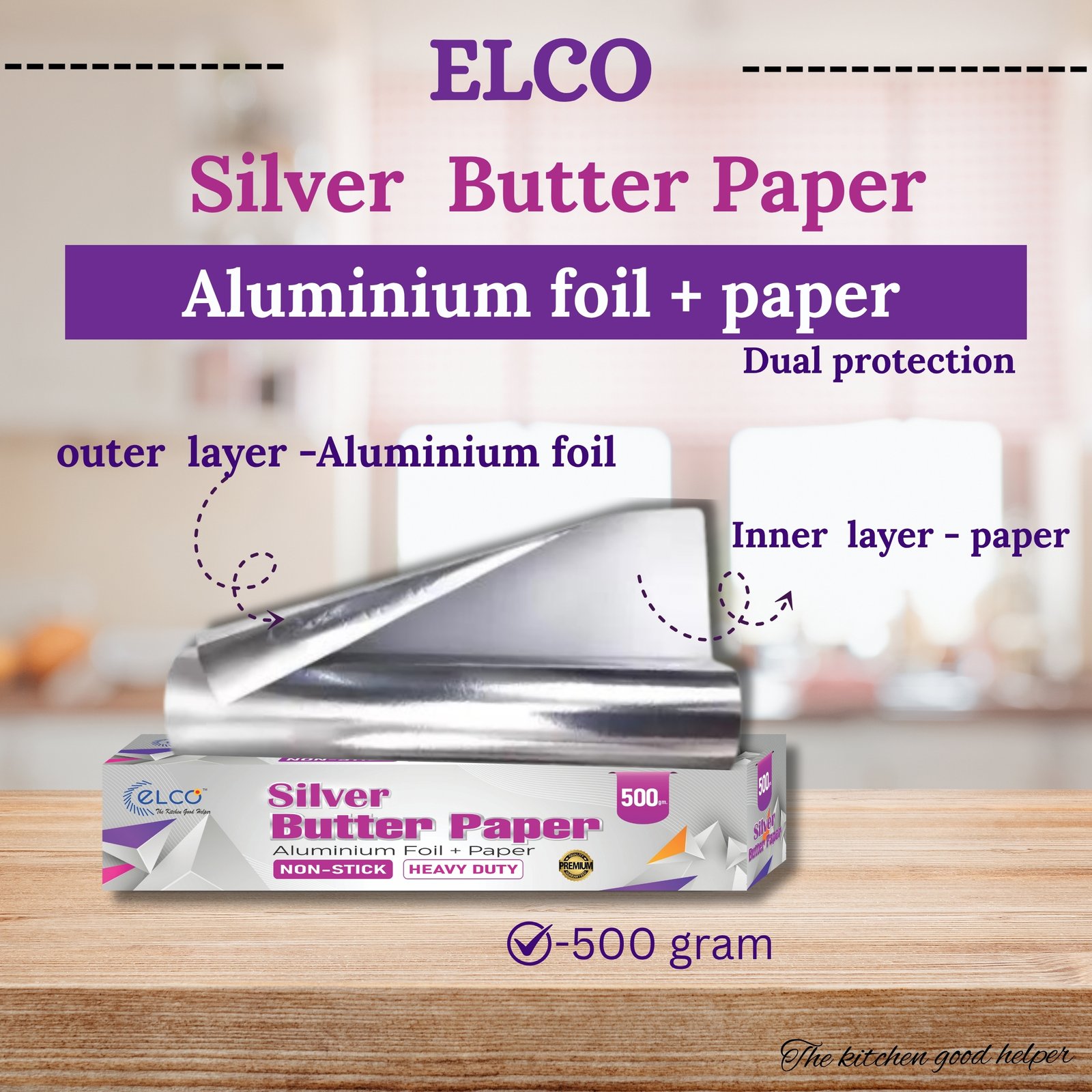 ELCO silver butter paper